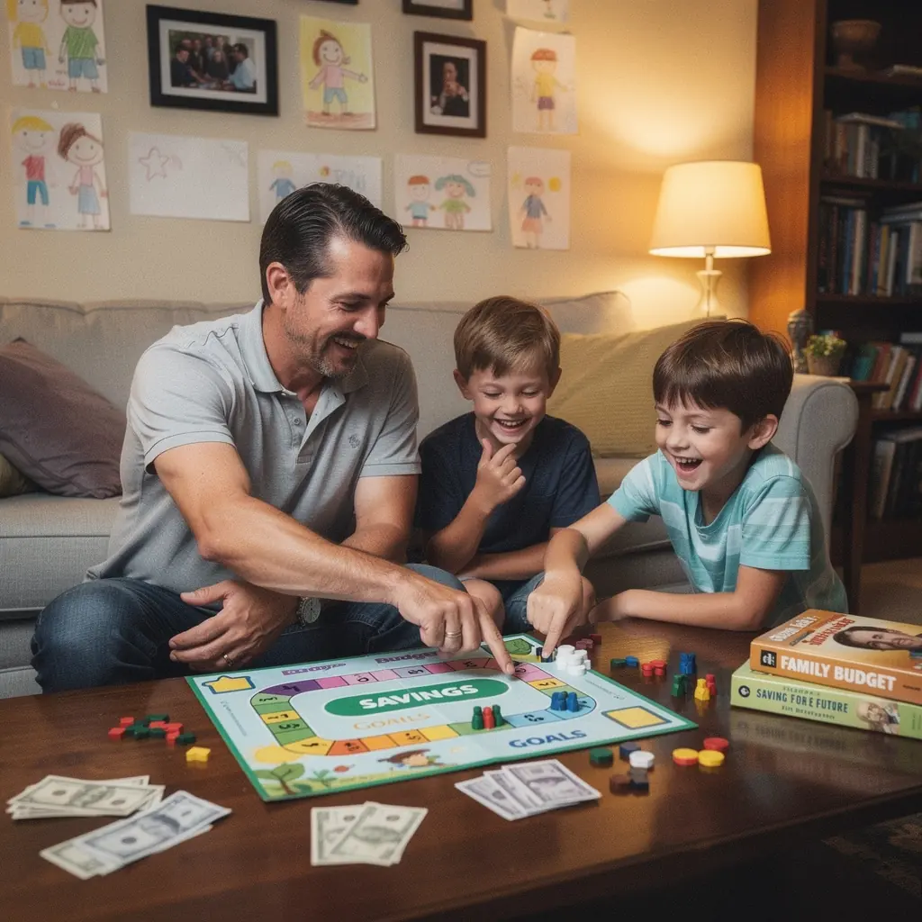 Egy csoport ember, akik közösen beszélgetnek a pénzügyi céljaikról és megtakarítási stratégiáikról.