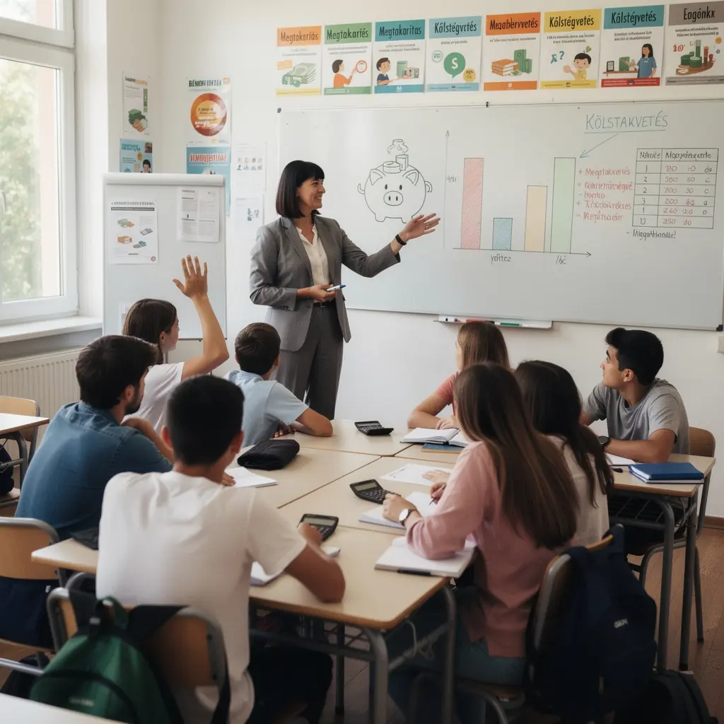 Ember, aki noteszba írja a pénzügyi céljait és a megtakarítási terveit.